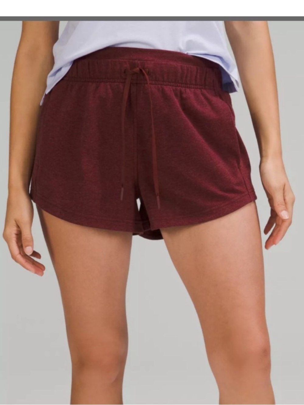 lululemon athletica Women's Inner Glow Short - Heathered Maroon